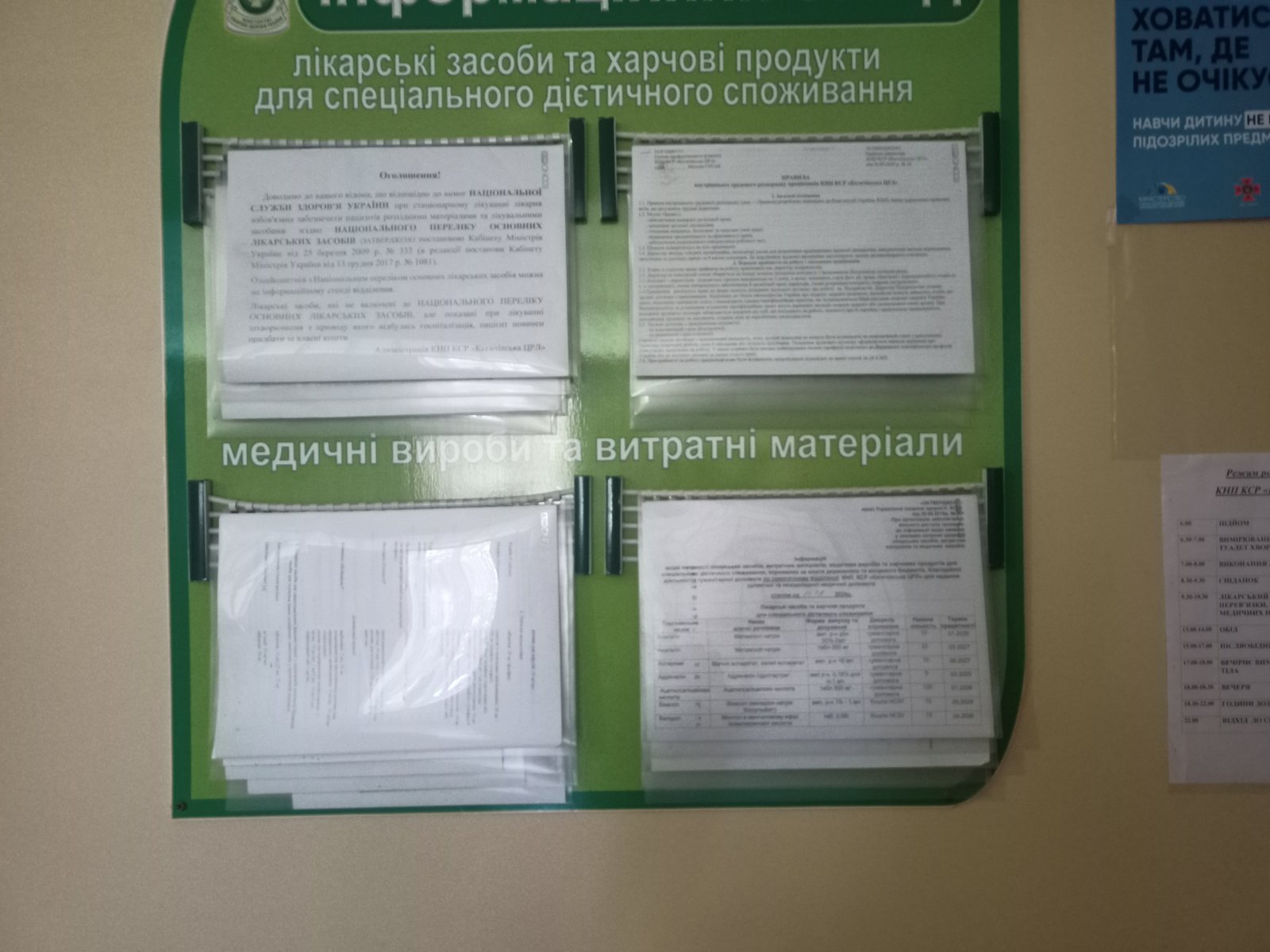 Інформація про наявність ліків станом на 19.08.2024