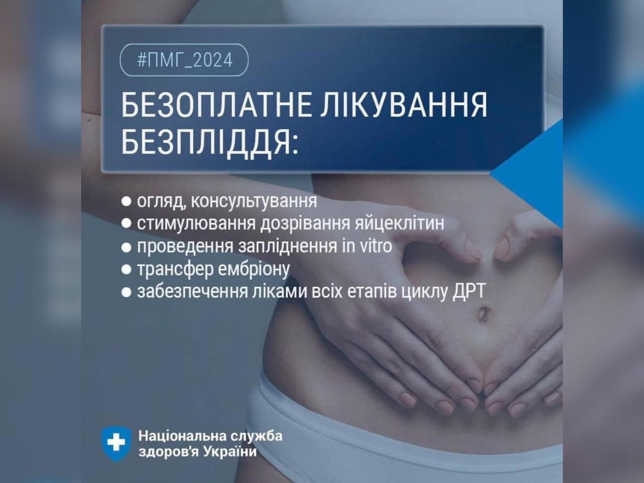 Лікування безпліддя у Програмі медичних гарантій