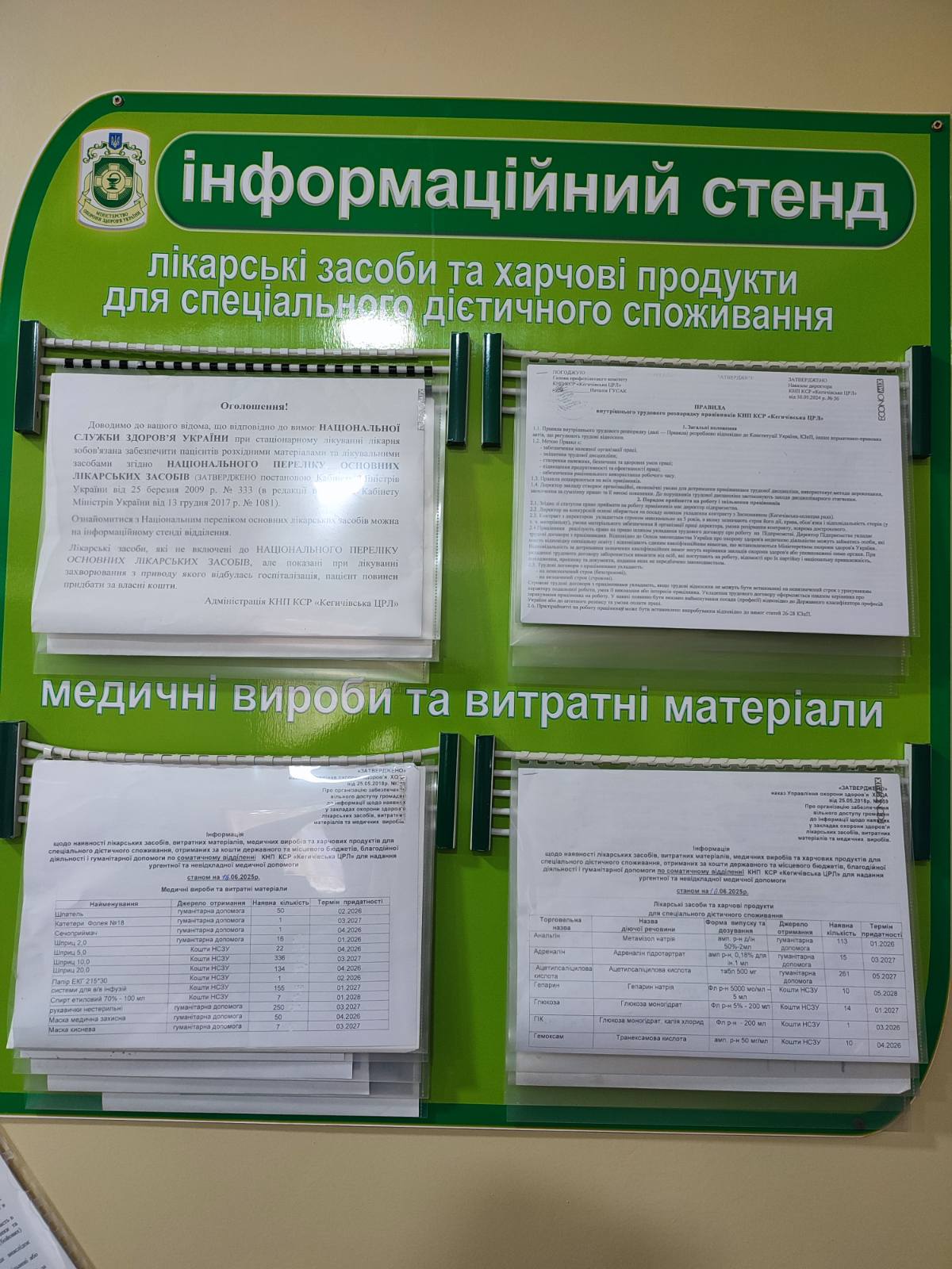ІНФОРМАЦІЯ щодо наявності лікарських засобів станом на 16.06.2025
